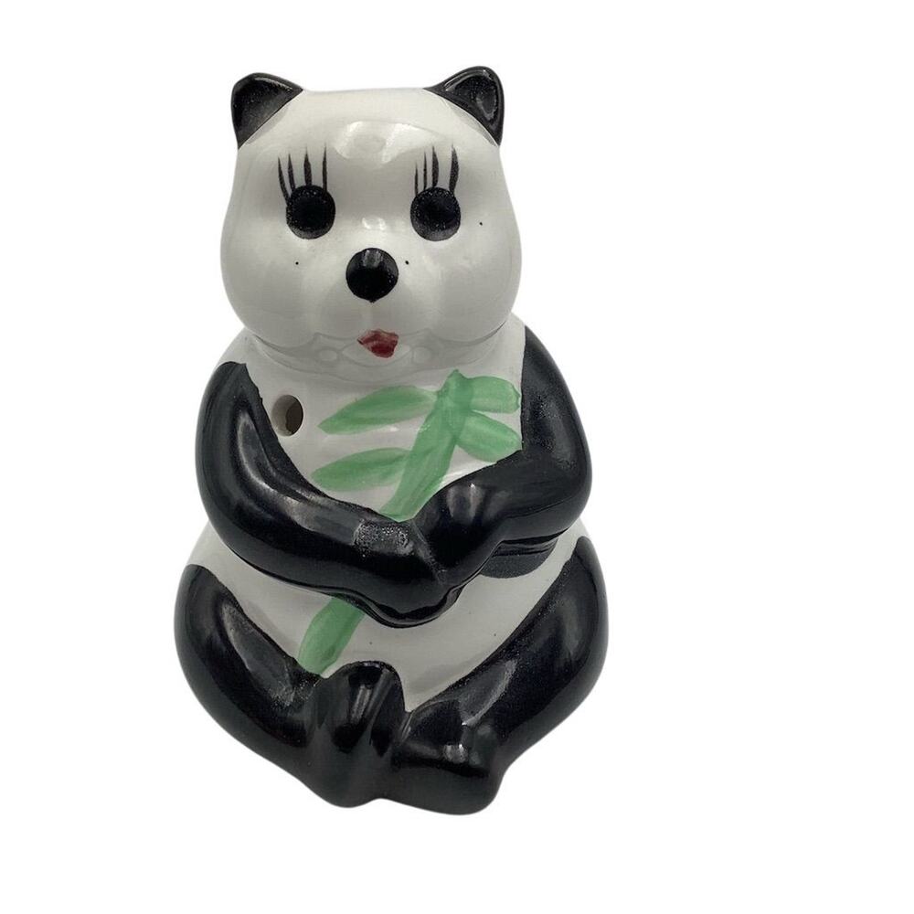 Benihana Vintage Panda Tiki Mug Black & White‎ Ceramic Collectible